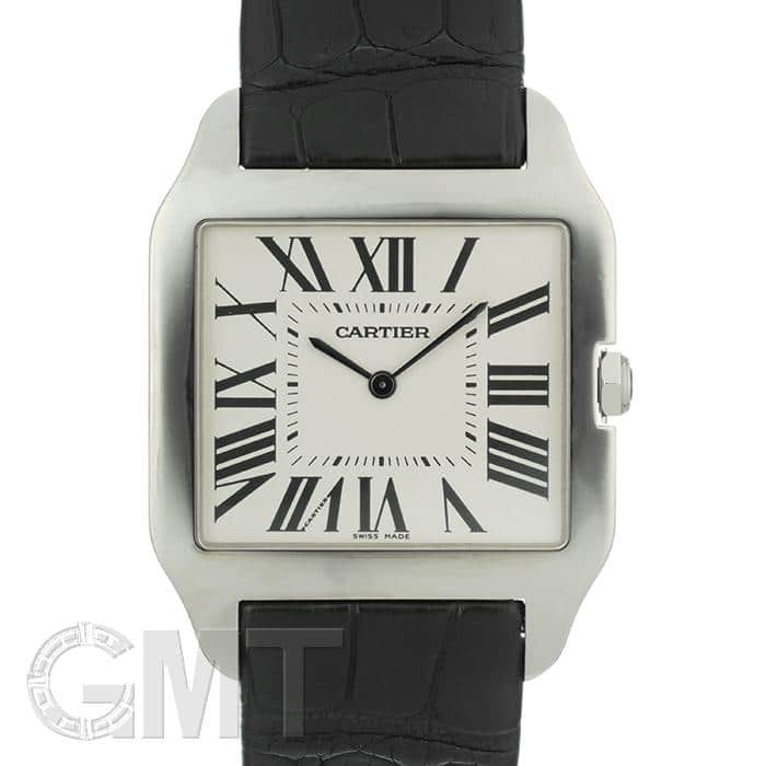 カルティエ CARTIER W2007051 サントスデュモンLM K18WG 手巻き メンズ _732368