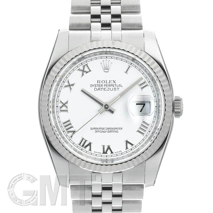 中古)ROLEX ロレックス デイトジャスト 116234 ホワイトローマ