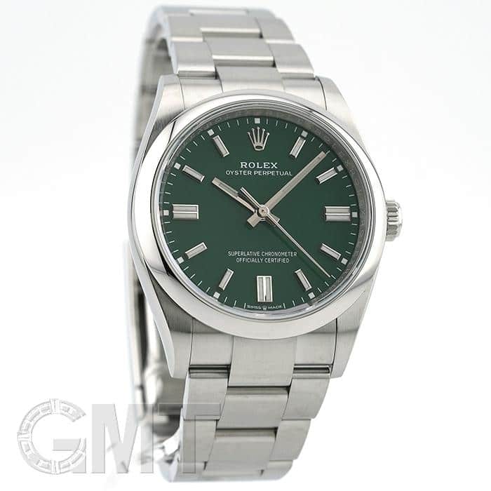 中古)ROLEX ロレックス オイスターパーペチュアル 36 126000 グリーン