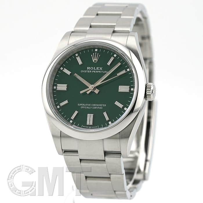 中古)ROLEX ロレックス オイスターパーペチュアル 36 126000 グリーン