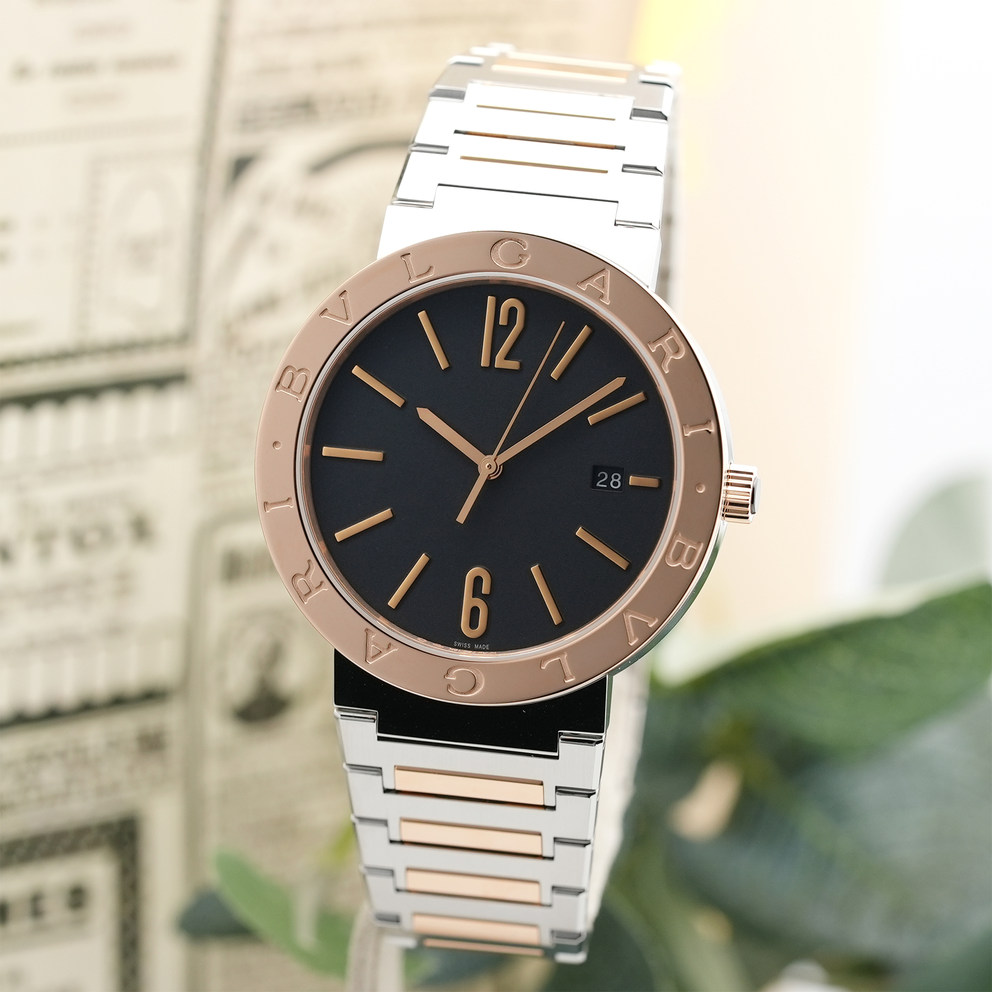 新品)BVLGARI ブルガリ ブルガリ・ブルガリ ソロテンポ BB41BSPGD/MB
