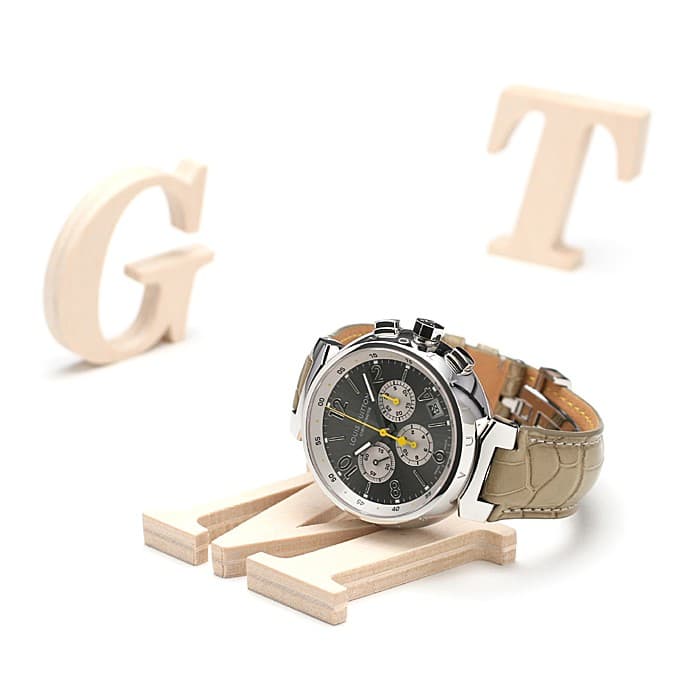 ルイヴィトンタンブールQ11212 クロノグラフ　時計 中古)LOUIS VUITTON ルイ・ヴィトン タンブール クロノグラフ Q1140