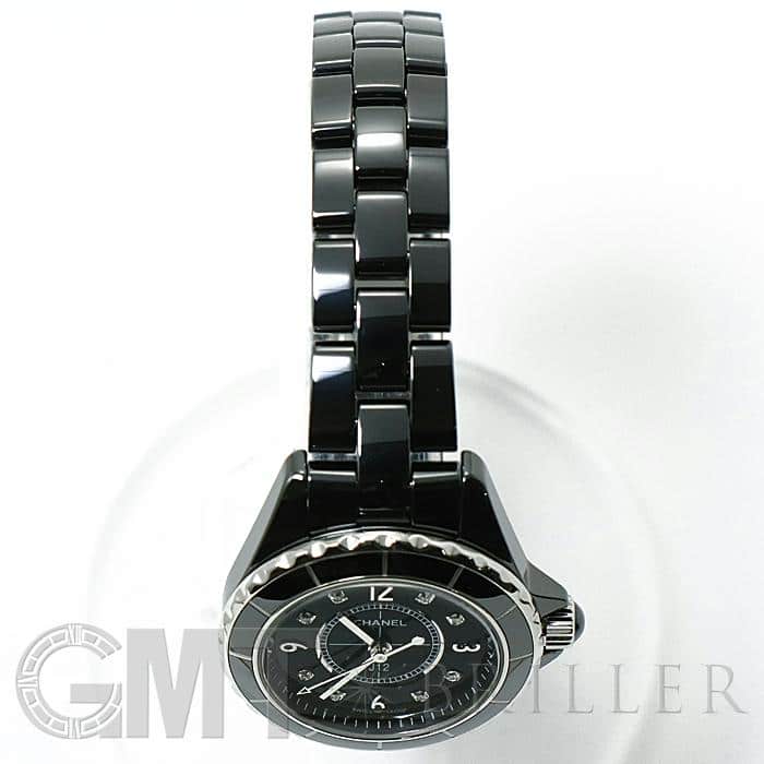 中古)CHANEL シャネル J12 ブラックセラミック 8Pダイヤ 29mm H2569