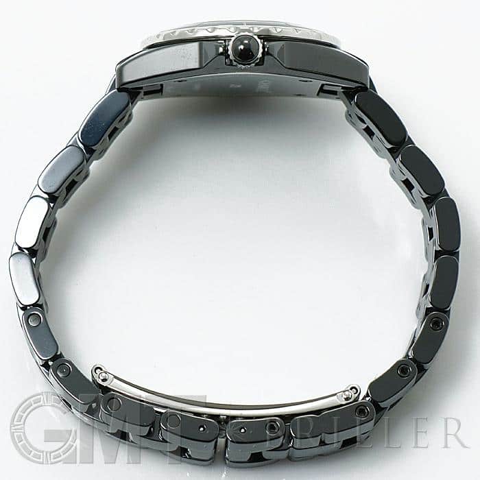 中古)CHANEL シャネル J12 ブラックセラミック 8Pダイヤ 29mm H2569