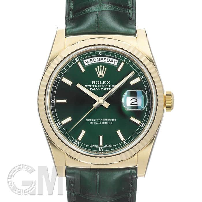中古)ROLEX ロレックス デイデイト 36 118138 グリーン（商品ID