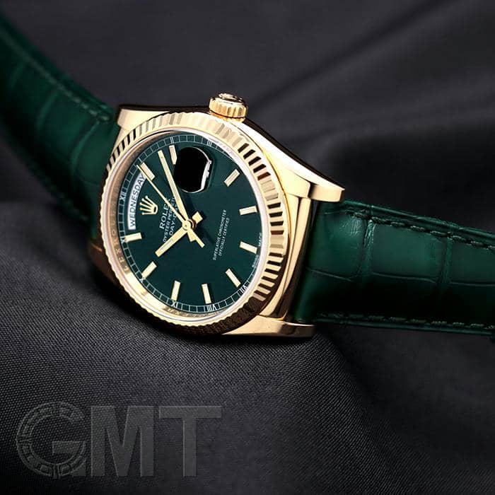 中古)ROLEX ロレックス デイデイト 36 118138 グリーン（商品ID