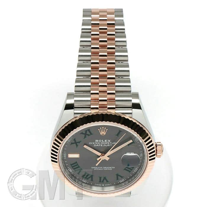 中古)ROLEX ロレックス デイトジャスト 41 126331 グレー/グリーン