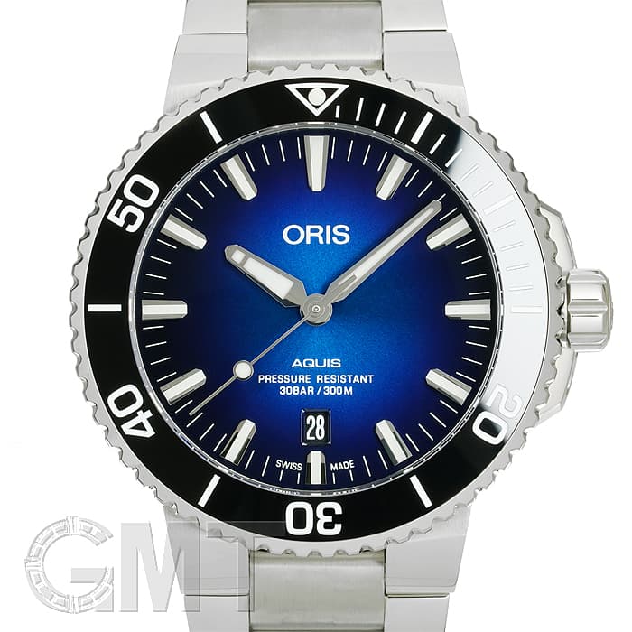 新品)ORIS オリス アクイス デイト クリッパートン リミテッド