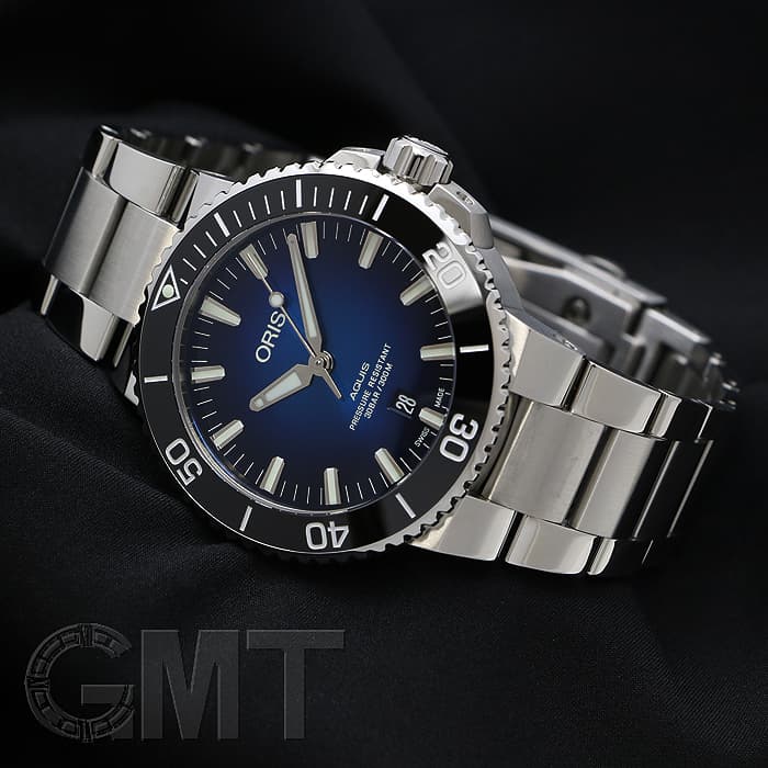 新品)ORIS オリス アクイス デイト クリッパートン リミテッド