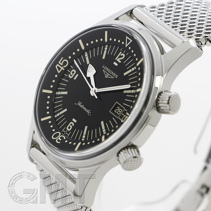 新品)LONGINES ロンジン ヘリテージ レジェンド ダイバー メッシュ