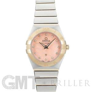 OMEGA オメガ コンステレーション プリュム 24mm 12Pダイヤ ピンクMOP 123.20.24.60.57.004 メイン