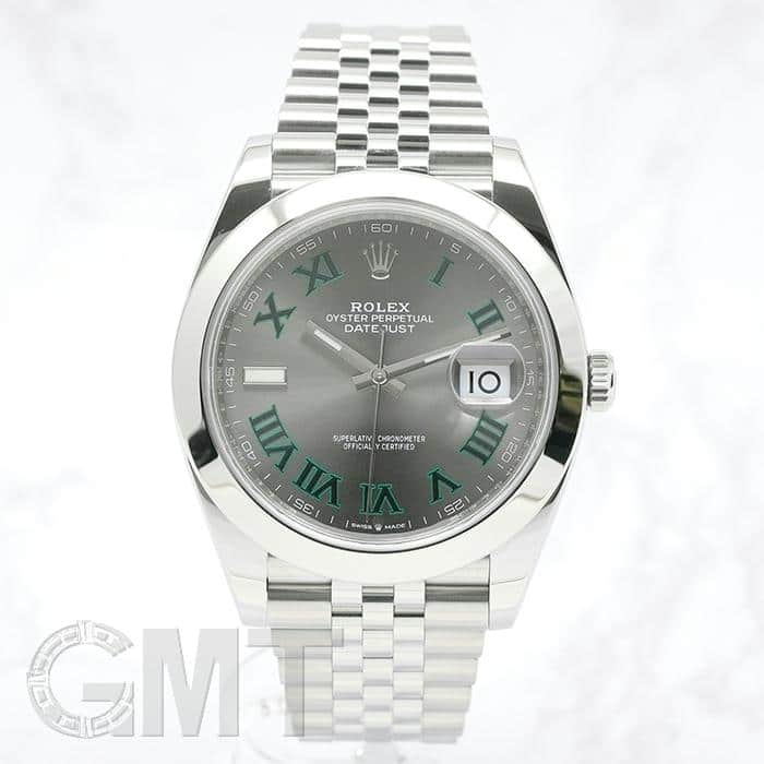 中古)ROLEX ロレックス デイトジャスト 41 126300 スレート ローマ