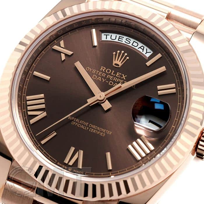 未使用)ROLEX ロレックス デイデイト 40 228235 チョコレートローマ