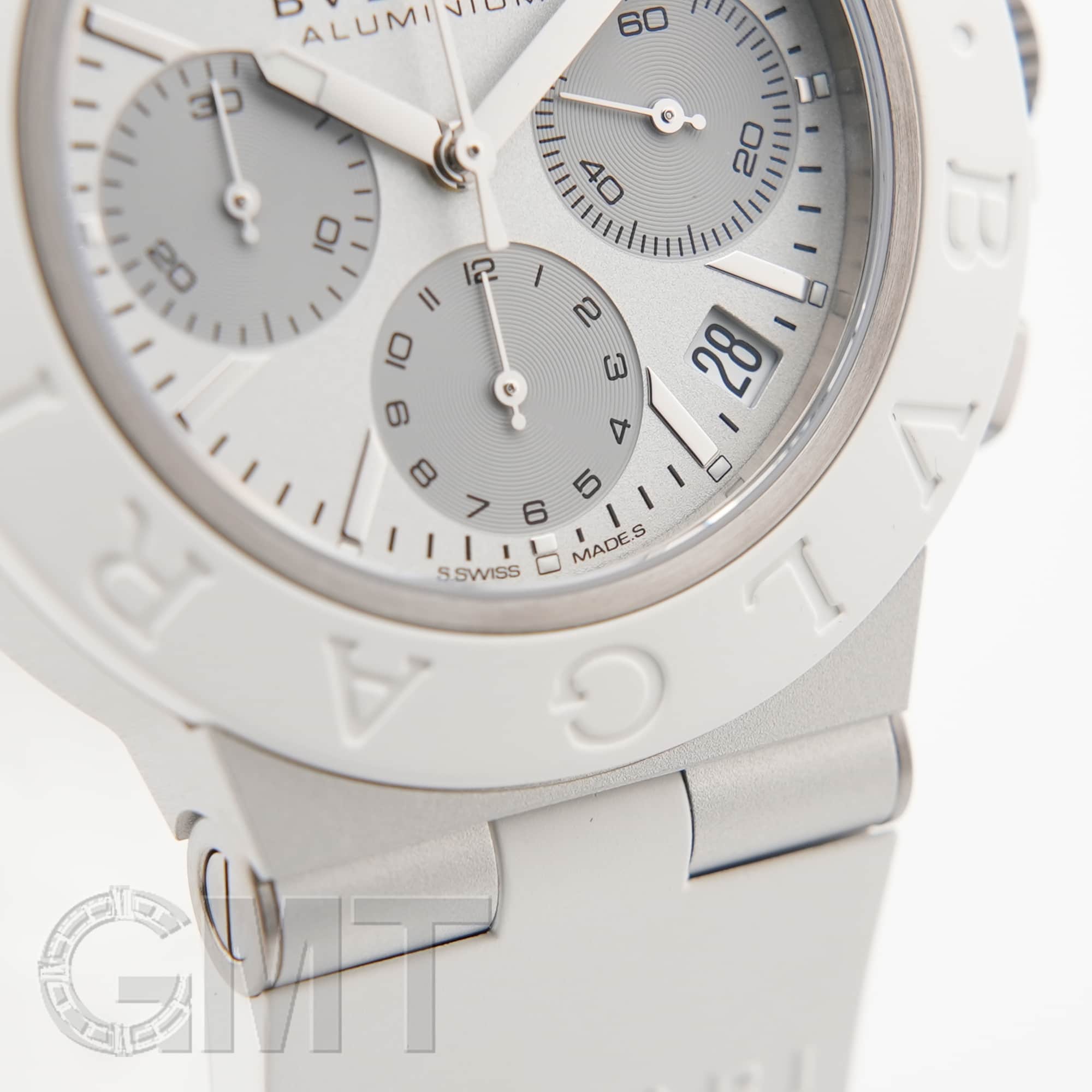 新品)BVLGARI ブルガリ アルミニウム アルミニウム クロノグラフ