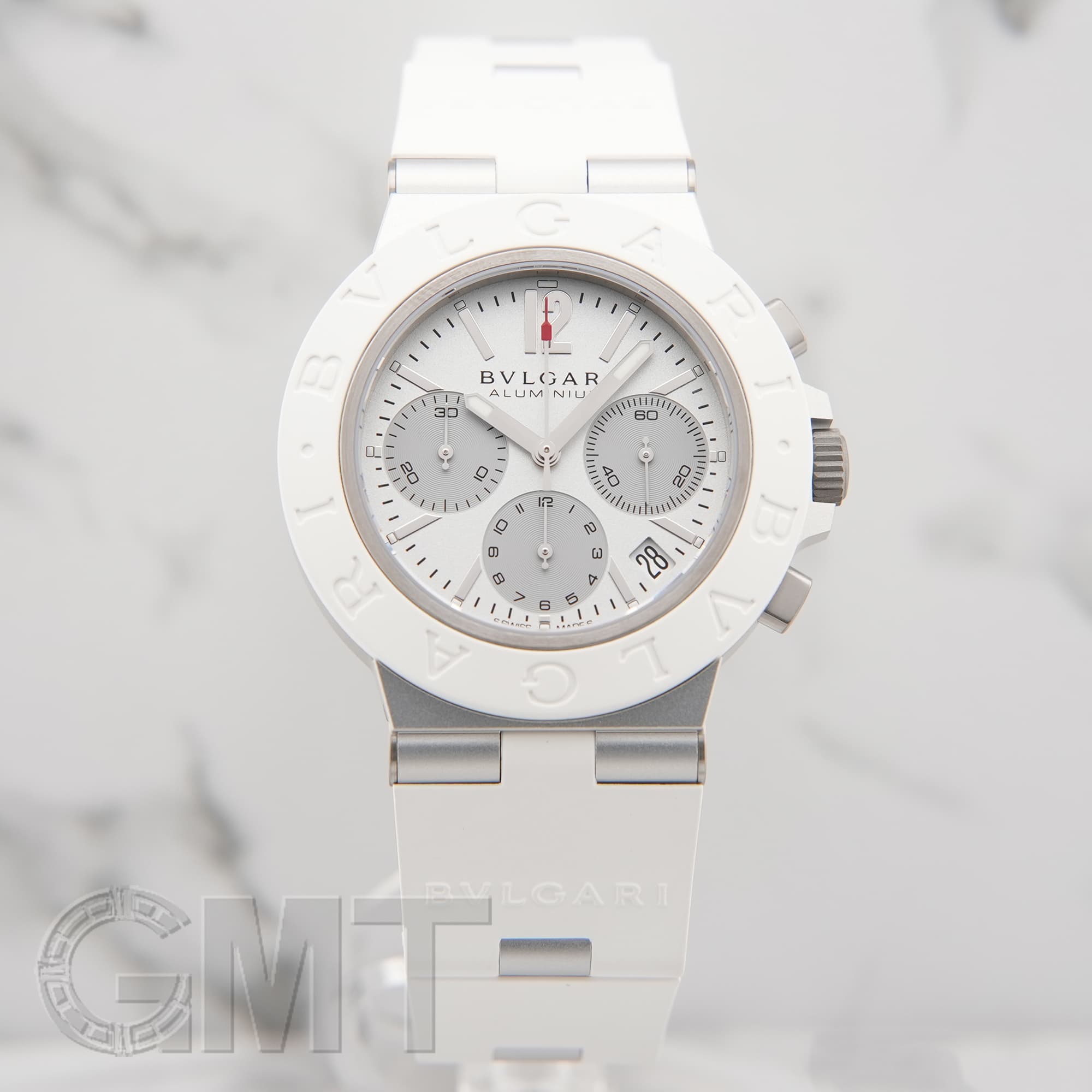 新品)BVLGARI ブルガリ アルミニウム アルミニウム クロノグラフ