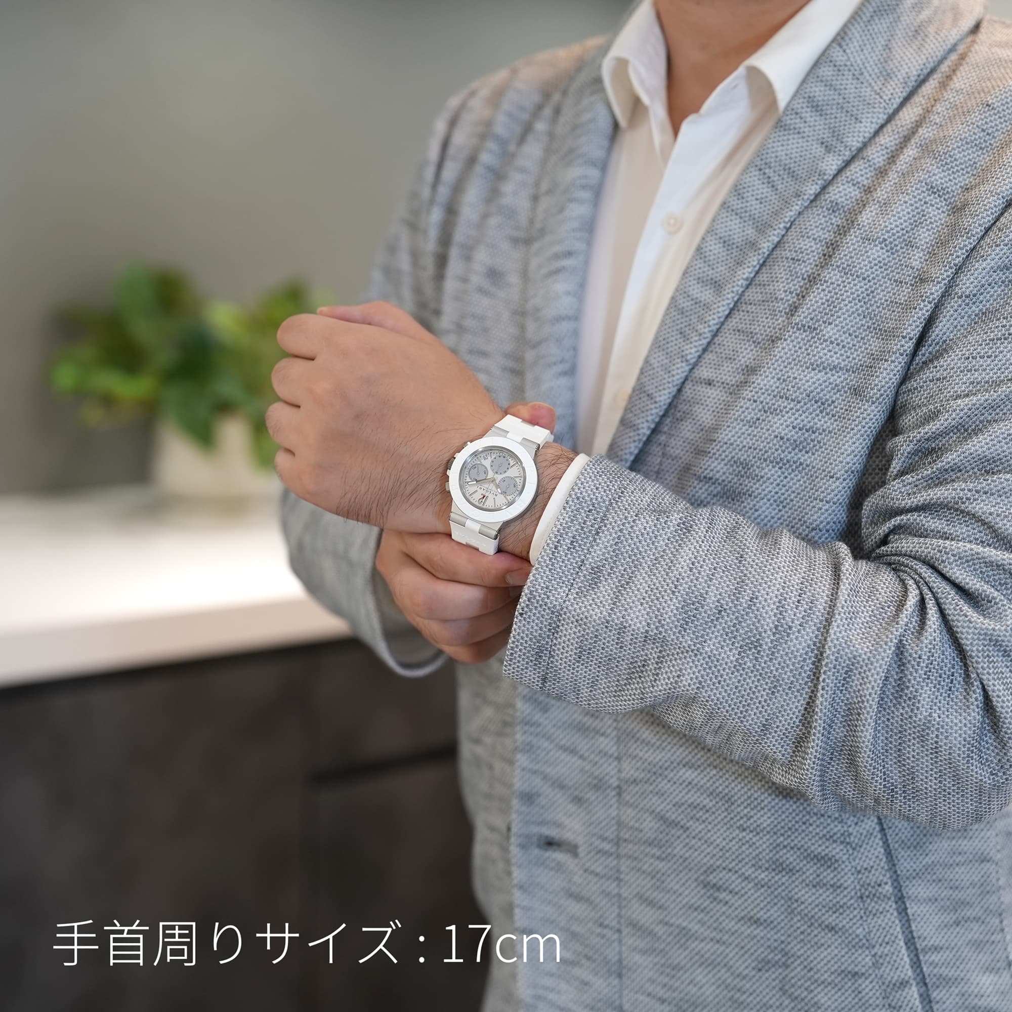 新品)BVLGARI ブルガリ アルミニウム アルミニウム クロノグラフ