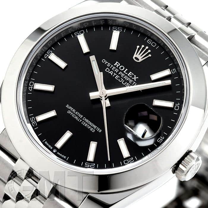 中古)ROLEX ロレックス デイトジャスト 41 126300 ブラック ジュビリー