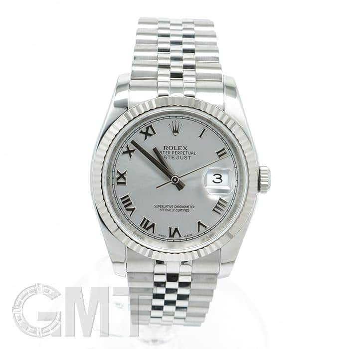 中古)ROLEX ロレックス デイトジャスト 36mm 116234 グレーローマ 