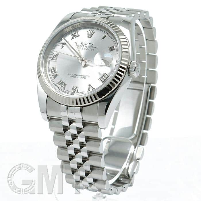 中古)ROLEX ロレックス デイトジャスト 36mm 116234 グレーローマ 