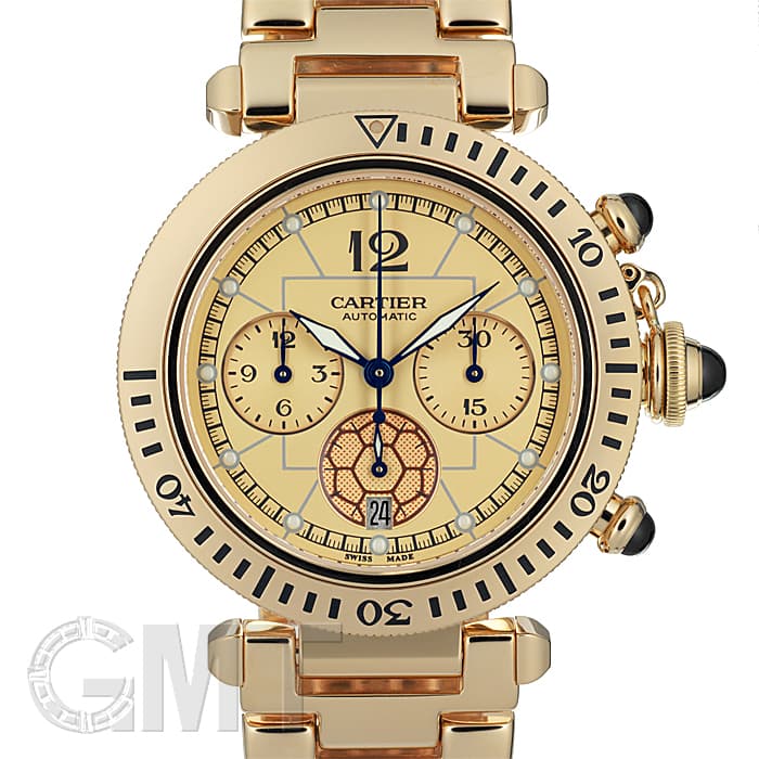 中古)CARTIER カルティエ パシャ クロノグラフ W3017551 2002年 FIFA