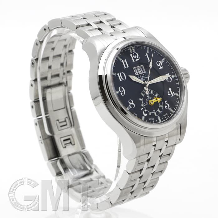 ボールウォッチ トレインマスター　デュアルタイム ビッグデイト 新品)BALL WATCH ボールウォッチ トレインマスター デュアルタイム