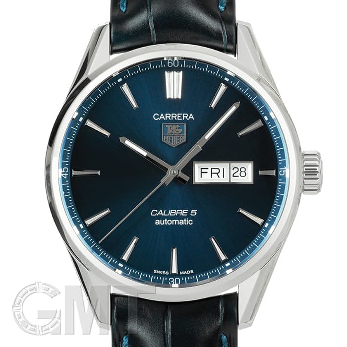 新品)TAG HEUER タグ・ホイヤー カレラ Cal.5 デイデイト ブルー