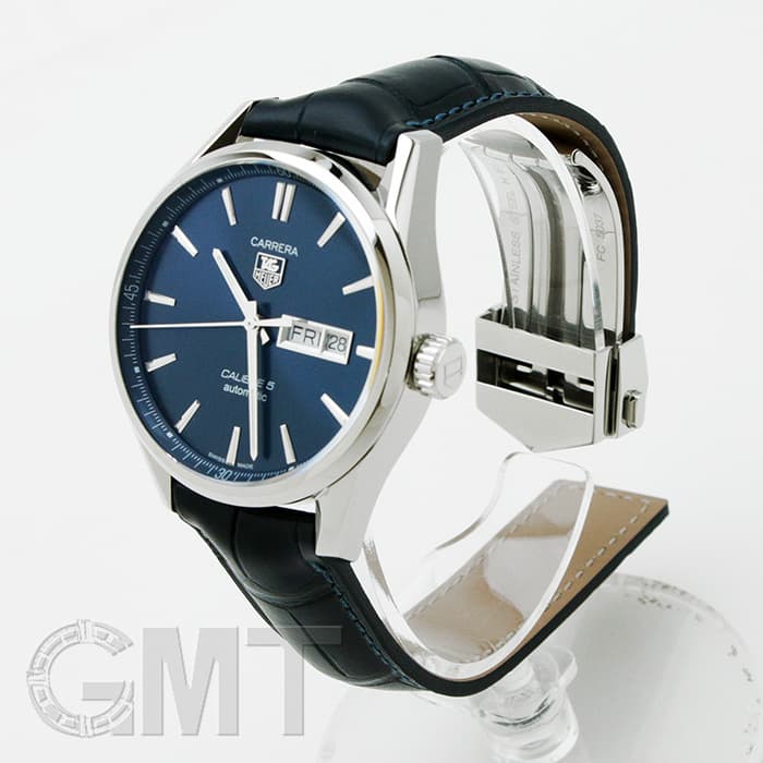 新品)TAG HEUER タグ・ホイヤー カレラ Cal.5 デイデイト ブルー 