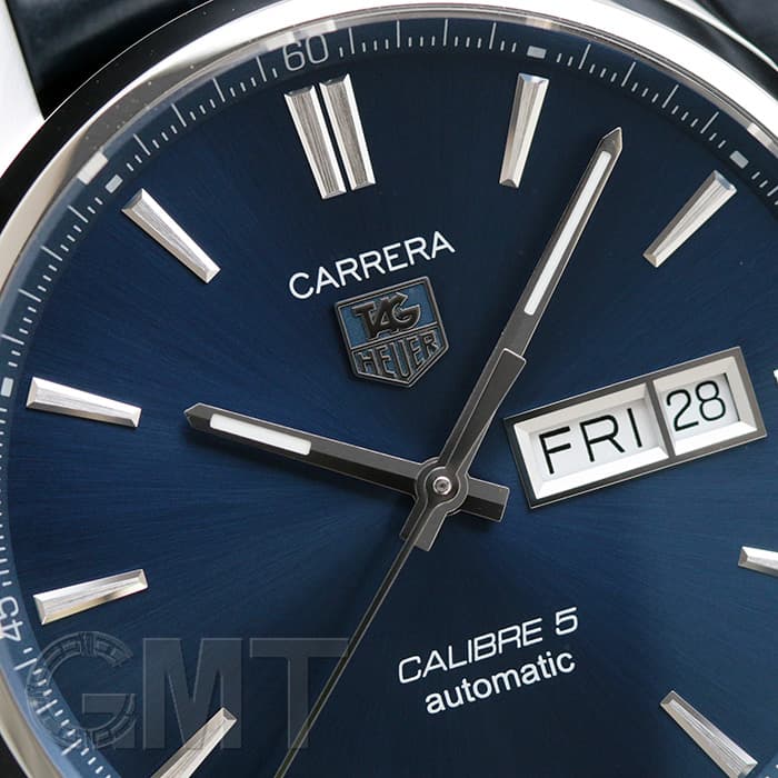 新品)TAG HEUER タグ・ホイヤー カレラ Cal.5 デイデイト ブルー