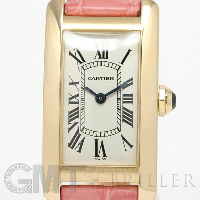 カルティエ タンクアメリカンSM YG W2601556 YG クォーツ 中古)CARTIER カルティエ タンク アメリカン SM W2601556（商品ID