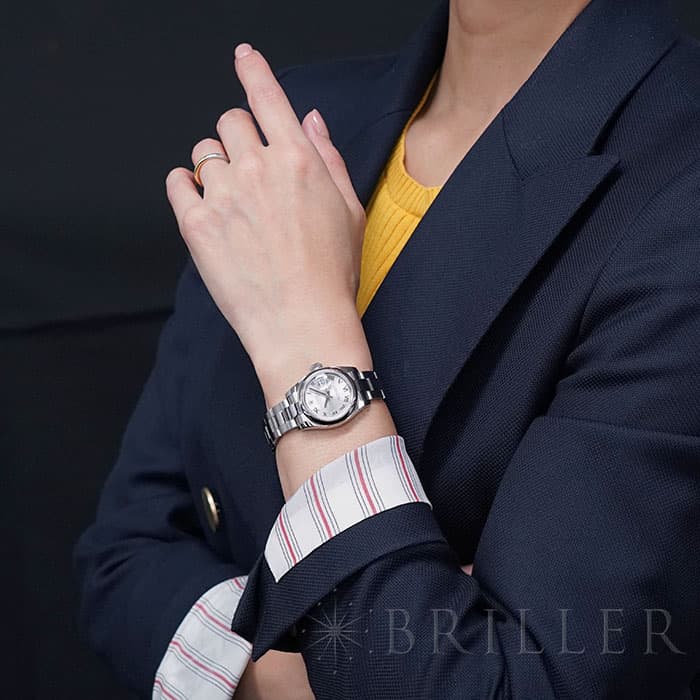 新品)ROLEX ロレックス デイトジャスト 179160 グレー ローマ（商品ID