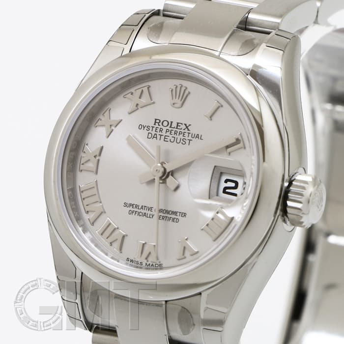 新品)ROLEX ロレックス デイトジャスト 179160 グレー ローマ（商品ID