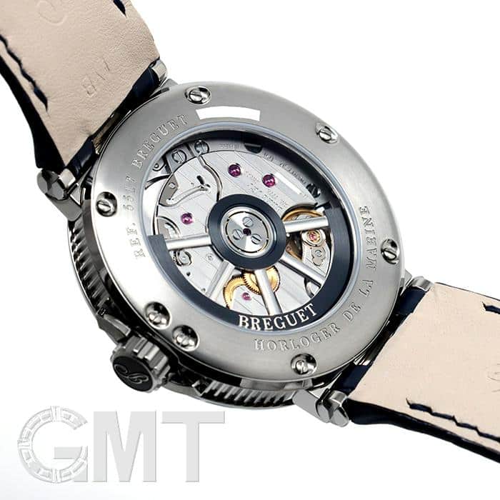 新品)BREGUET ブレゲ マリーン 5517TI/Y1/9ZU ブルー（商品ID