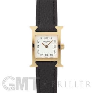 HERMES エルメス Hウォッチ 037894WW00 HH1.101.131/UNO Hウォッチミニ ゴールドプレーテッド ブラック メイン