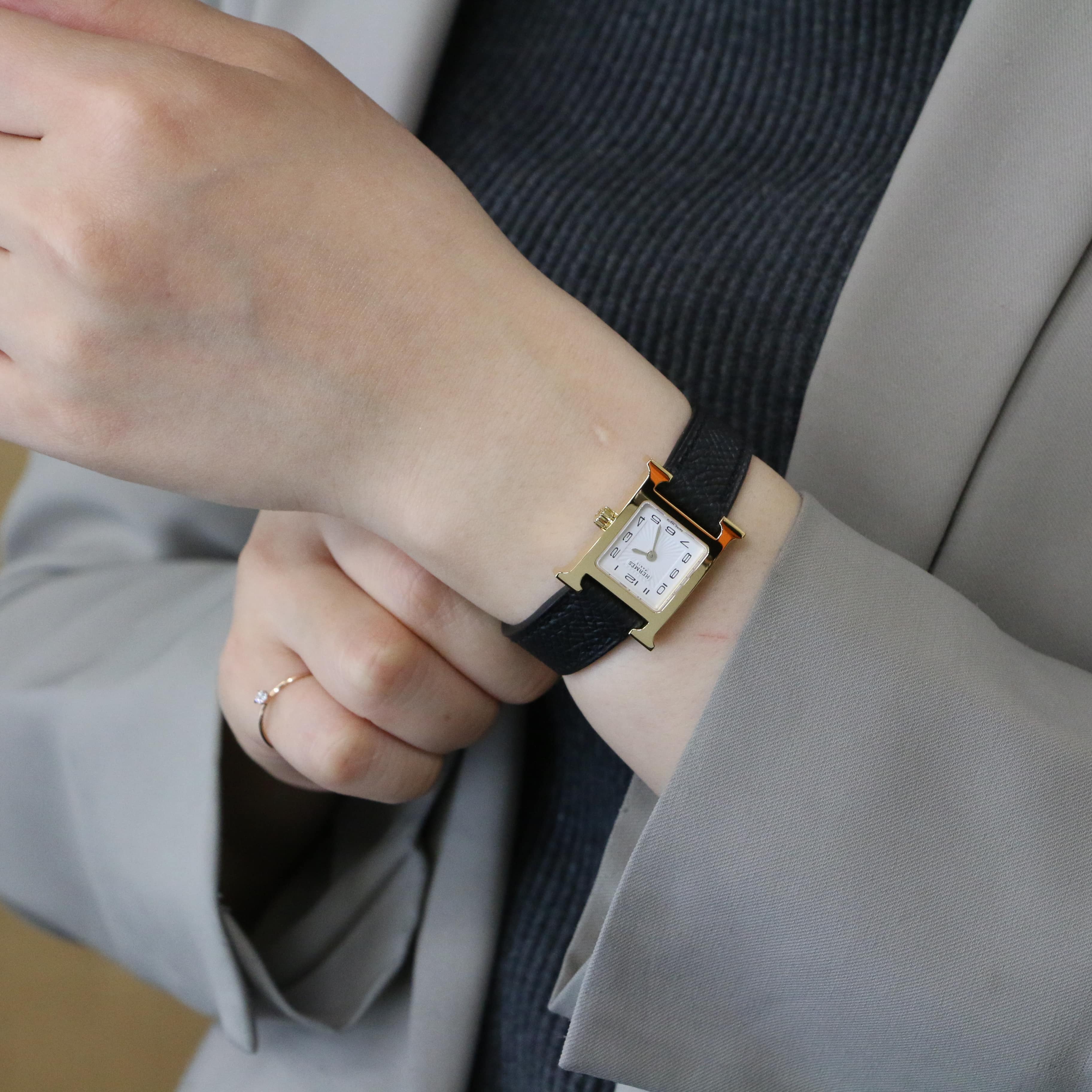 新品)HERMES エルメス Hウォッチ 037894WW00 HH1.101.131/UNO H