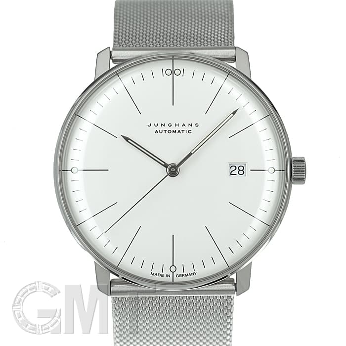 ゆん 新品)JUNGHANS ユンハンス マックスビル オート シルバーSSブレス 027