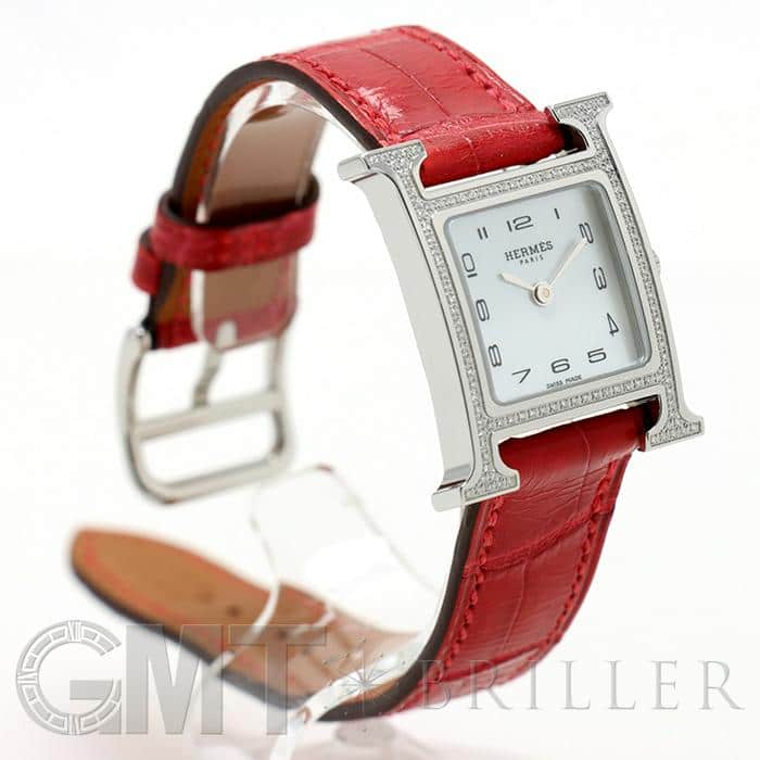 エルメス ★Hウォッチ★レッドレザー 新品)HERMES エルメス Hウォッチ HH1.235.216 047211WW00（商品ID