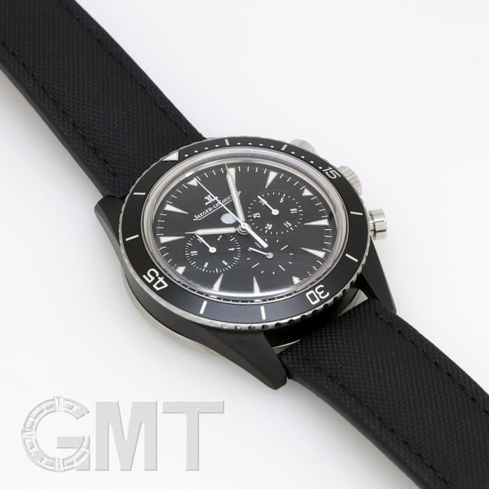 美品！ジャガールクルト クラブ 黒盤 新品)JAEGER LECOULTRE ジャガー・ルクルト ディープシー・クロノ