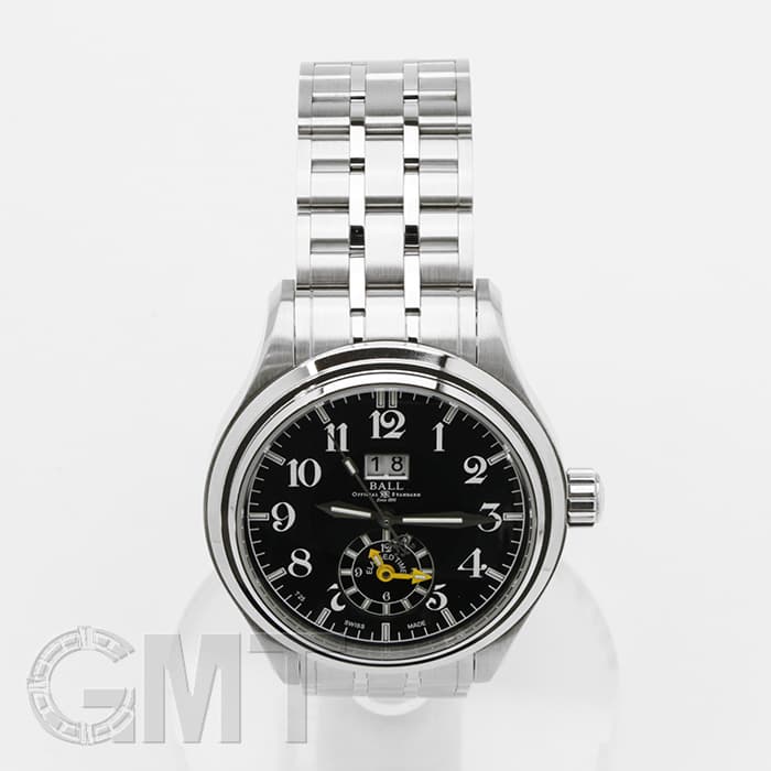 ボールウォッチ トレインマスター　デュアルタイム ビッグデイト 新品)BALL WATCH ボールウォッチ トレインマスター デュアルタイム