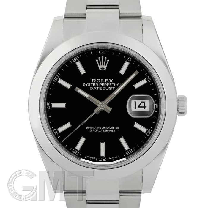 中古)ROLEX ロレックス デイトジャスト 41 126300 ブラック オイスター