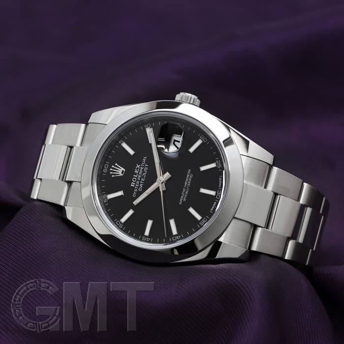 中古)ROLEX ロレックス デイトジャスト 41 126300 ブラック オイスター