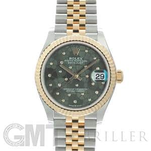ROLEX ロレックス デイトジャスト 278273 オリーブグリーン フローラルモチーフ ジュビリーブレスレット メイン