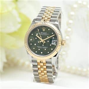 ROLEX ロレックス デイトジャスト 278273 オリーブグリーン フローラルモチーフ ジュビリーブレスレット メイン