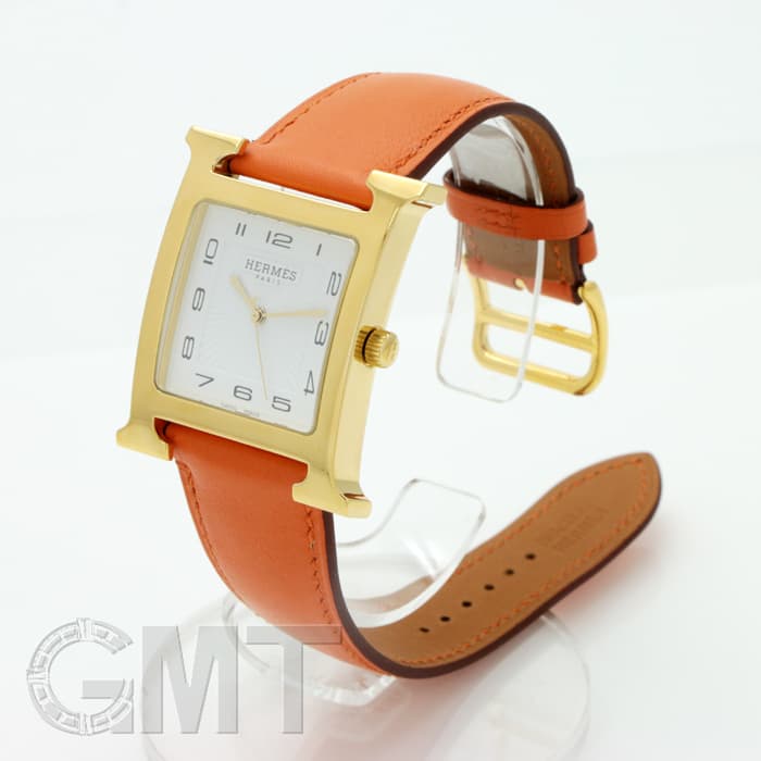 新品)HERMES エルメス Hウォッチ HH1.801.131.WOR Hウォッチ ゴールド