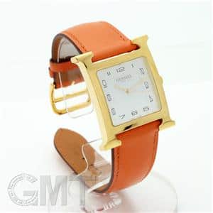 新品)HERMES エルメス Hウォッチ HH1.801.131.WOR Hウォッチ ゴールド 