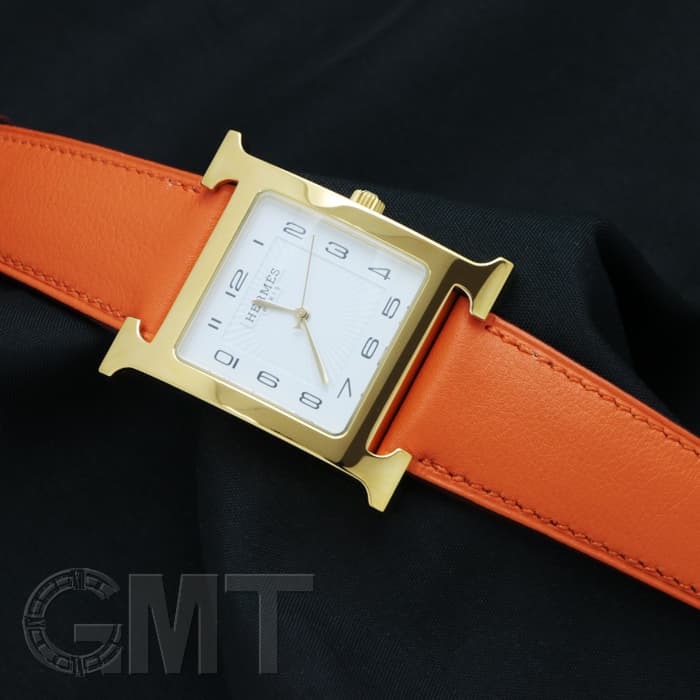 新品)HERMES エルメス Hウォッチ HH1.801.131.WOR Hウォッチ ゴールド