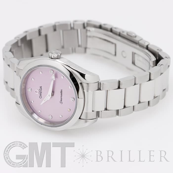 omegaアナログ時計 シルバー/ピンク 中古)OMEGA オメガ シーマスター アクアテラ 150M 28MM 220.10.28.60