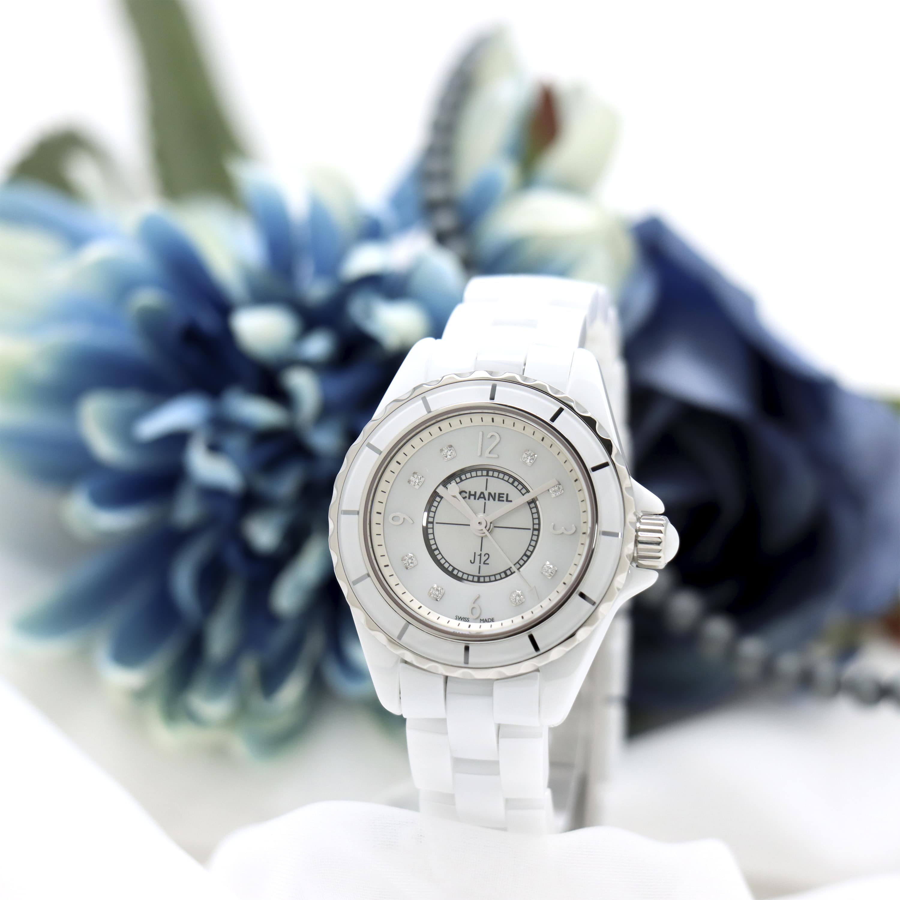 中古)CHANEL シャネル J12 H2570 ホワイトセラミック ホワイトシェル 8