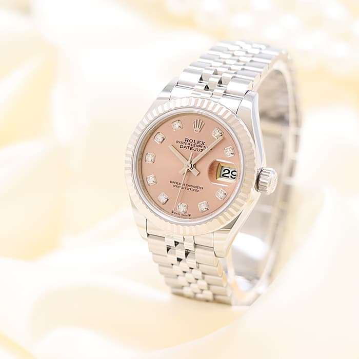 中古)ROLEX ロレックス デイトジャスト 28 279174G ピンク 10P 中古)ROLEX ロレックス デイトジャスト 28 279174G ピンク 10P