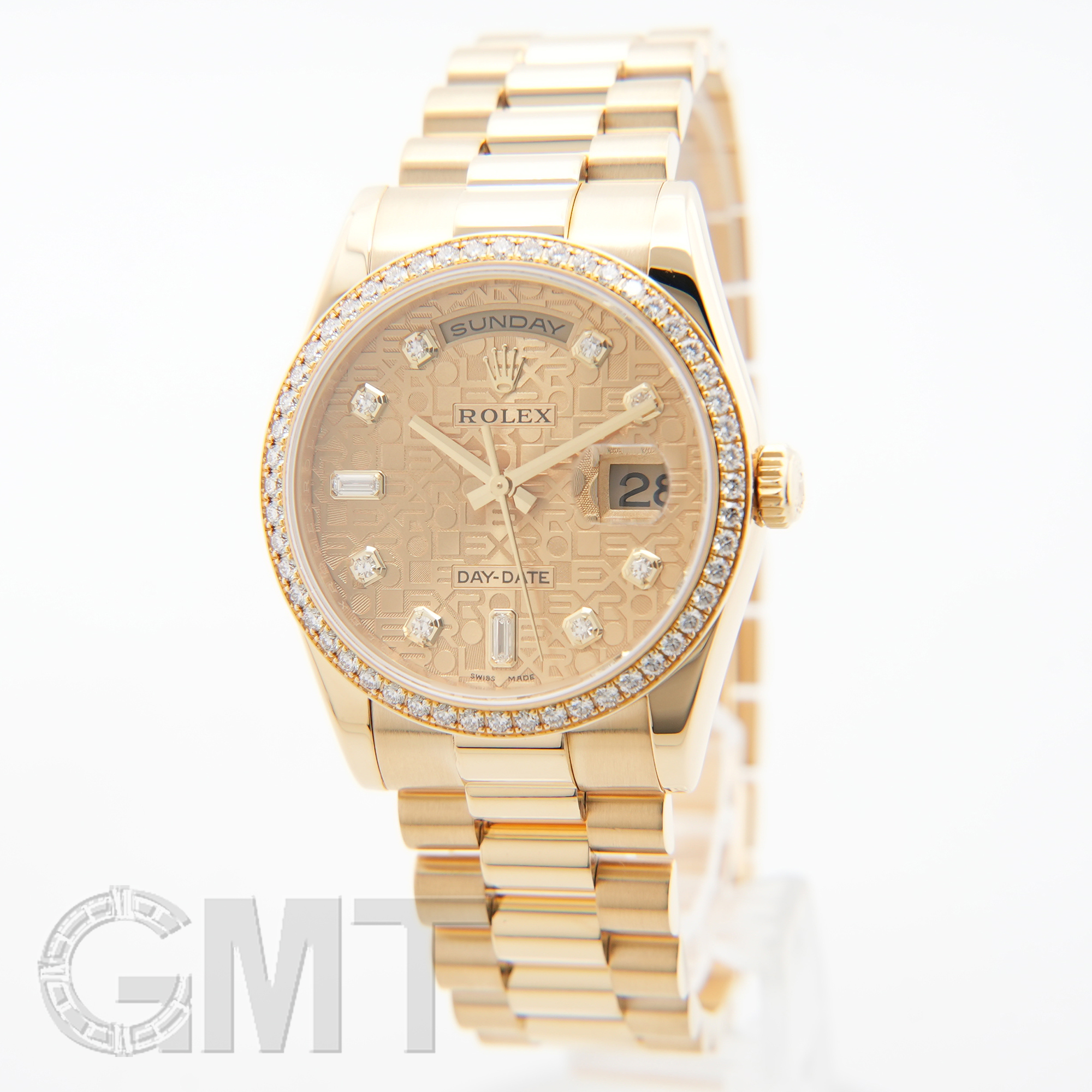 中古)ROLEX ロレックス デイデイト 118348 シャンパンコンピューター
