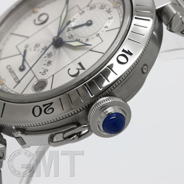 中古)CARTIER カルティエ パシャ GMT パワーリザーブ W31037H3（商品ID